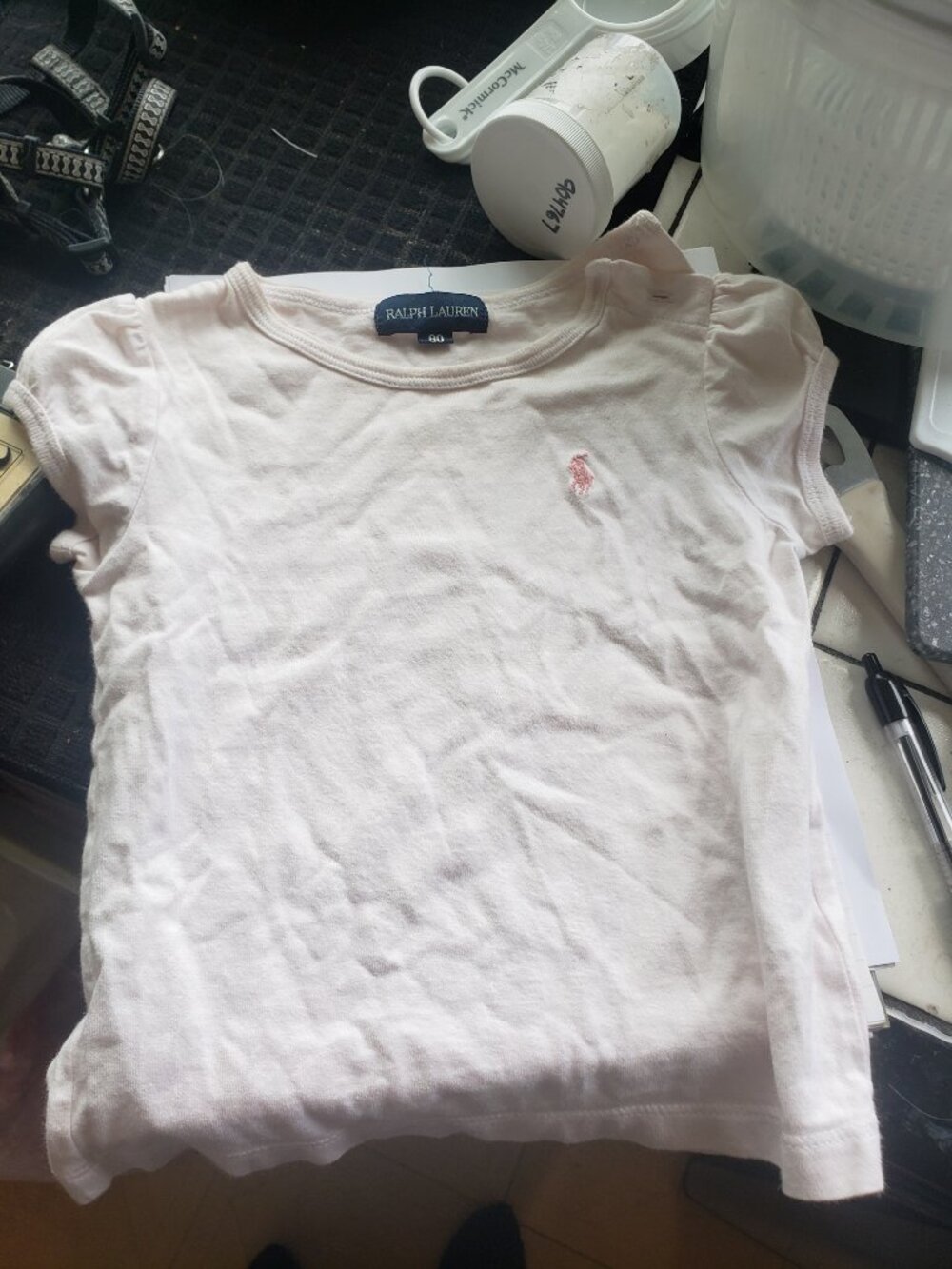 Ralph Lauren Pink top kids size 12 to 18 months